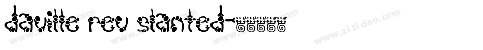 Daville Rev Slanted字体转换
